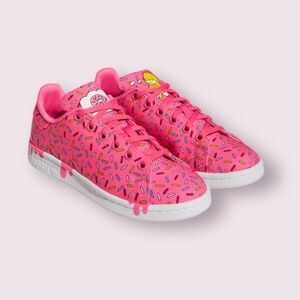 ADIDAS The Simpsons x Stan Smith J 'Donut Sprinkles Shoes Sneakers Kid's size 13